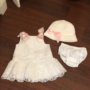 Janie & Jack dress & hat set